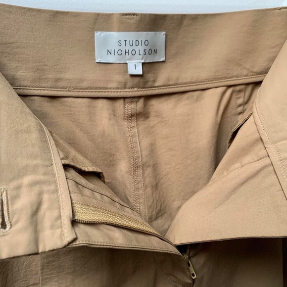 Studio Nicholson Tan Greta High-Rise Trousers from Pre-Fall 2020 - Picture 5 of 7